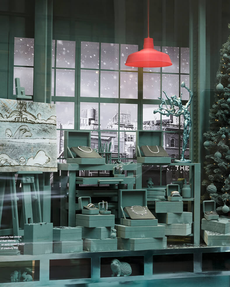 Interior of David Yurman's 57th Street store.