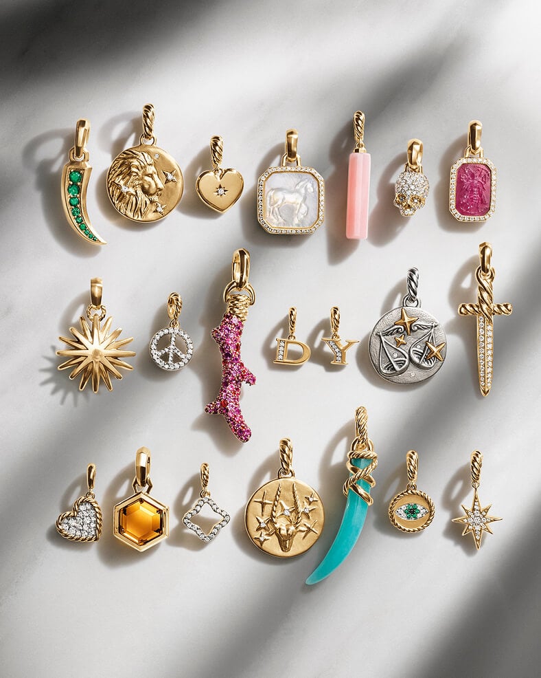 David Yurman charms and amulets.