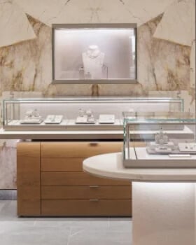 Interior of a David Yurman store.