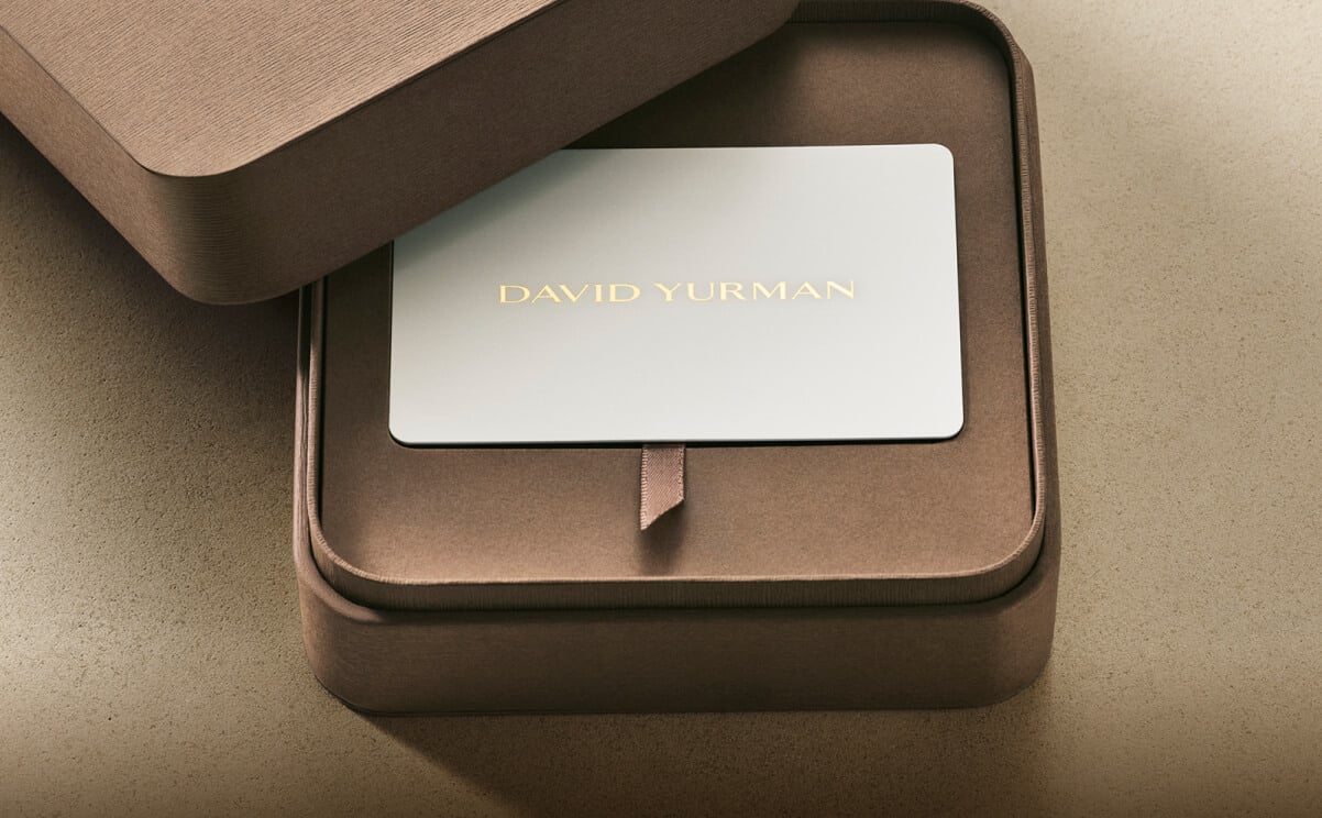 David Yurman gift cards.