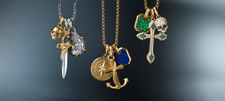 David Yurman amulets for men.
