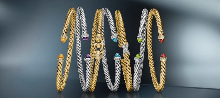 David Yurman Cable bracelets.