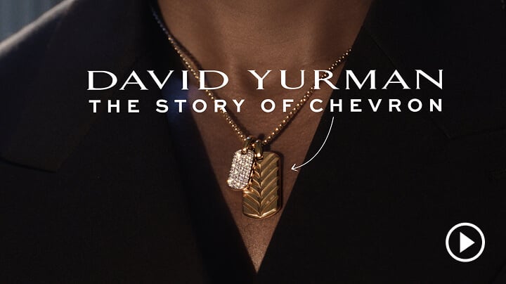 Michael B. Jordan featured in David Yurman's Chevron campaign.